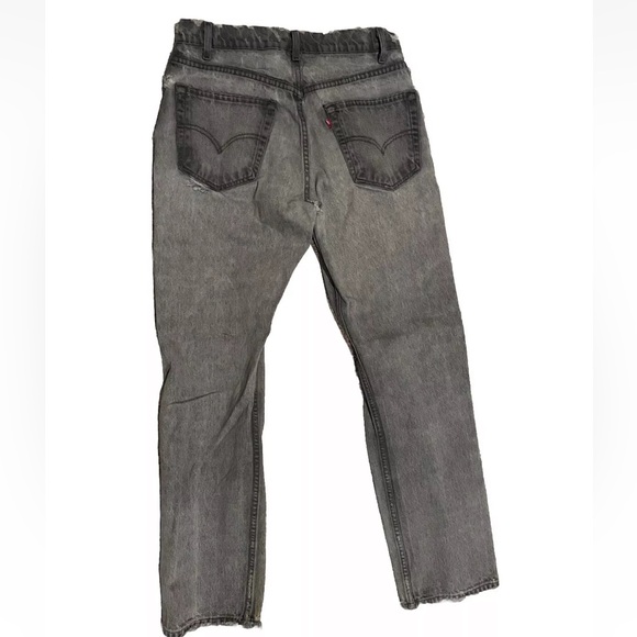 Vtg Men's 505 Levi's Black Jeans Sz 32 x 32 Made In 1998 Broken in to perfection - Picture 10 of 16